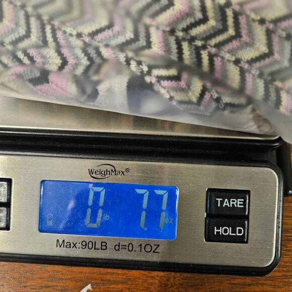 Nick & Mo Cardigan Women's Black and Pink Chevron Sweater Medium Retro Zig Zag - Picture 15 of 15